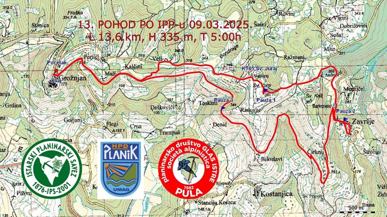 Poziv na 13. pohod po Istarskom planinarskom putu