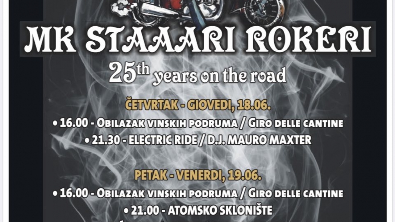 MK Staaari Rokeri slave 25 godina na cesti uz trodnevni Motobeach Party u Umagu
