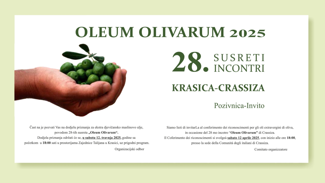 Dodjela priznanja najboljim maslinovim uljima u Krasici