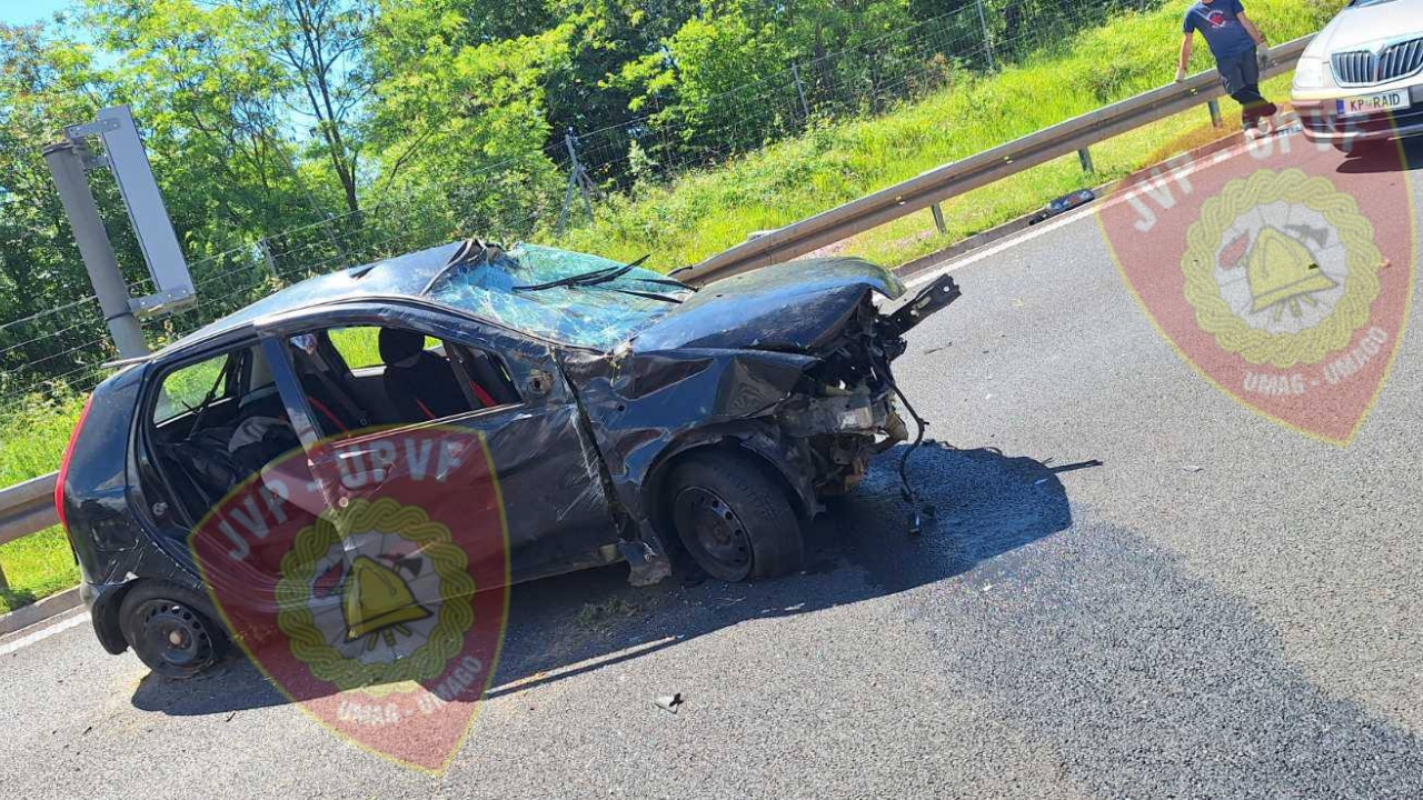 Prometna nesreća kod naplatne postaje Umag na Istarskom ipsilonu