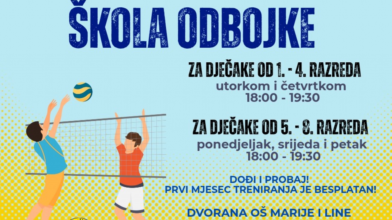 Škola odbojke u Umagu za učenike osnovnih škola