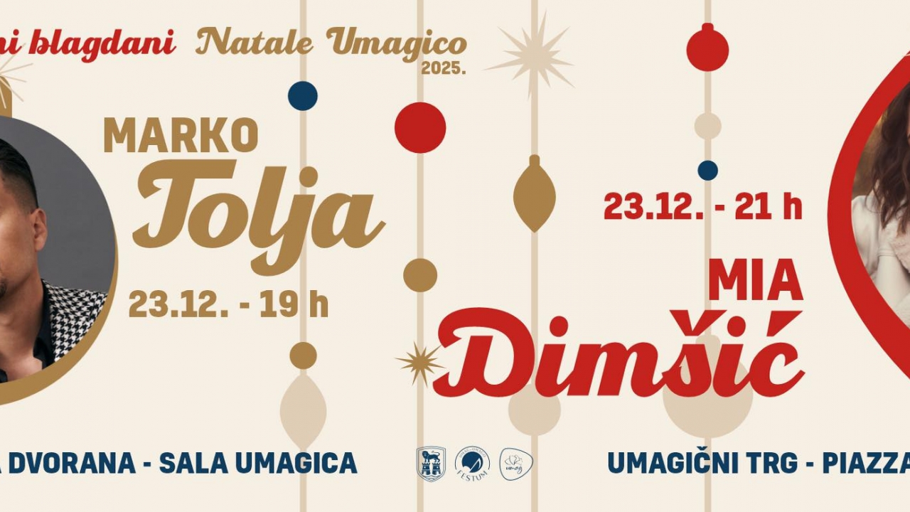   Večeras Umagični blagadni donose fantastične koncerte Marka Tolje i Mije dimšić