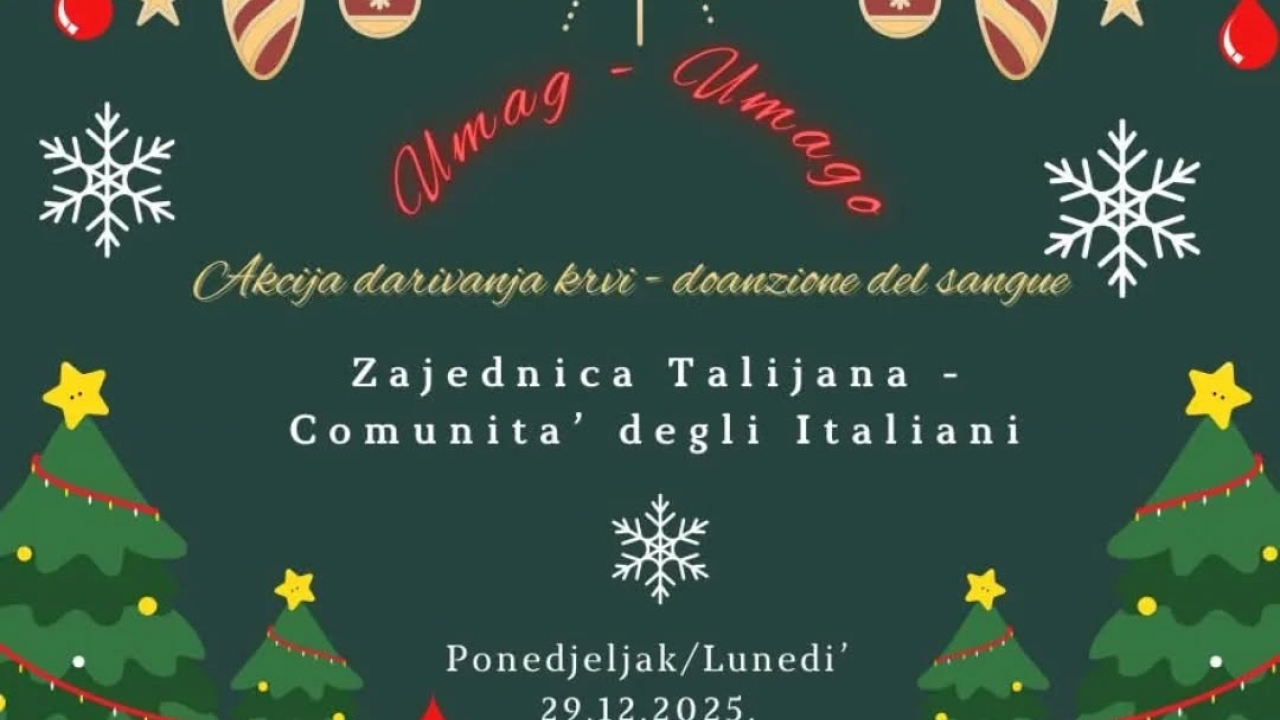 Danas posljednja ovogodišnja akcija darivanja krvi u Umagu