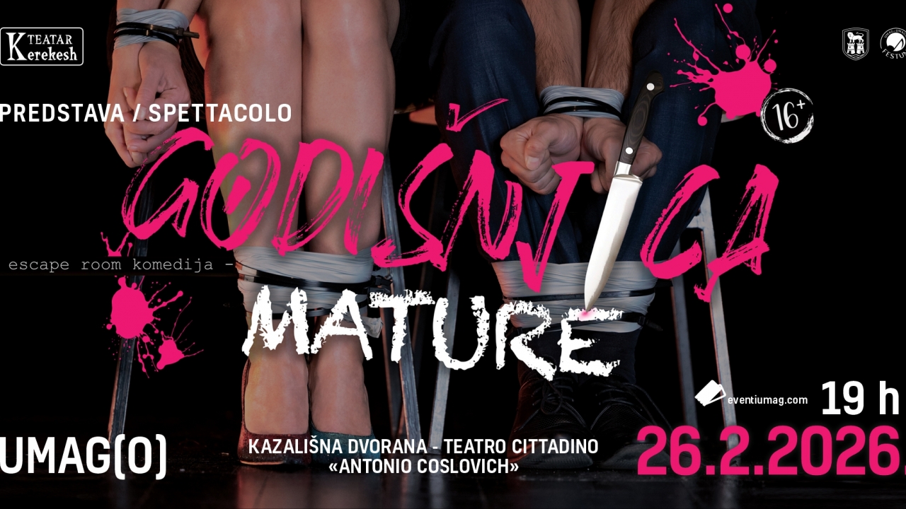 Jan Kerekeš 26. veljače u Umagu s predstavom „Godišnjica mature“