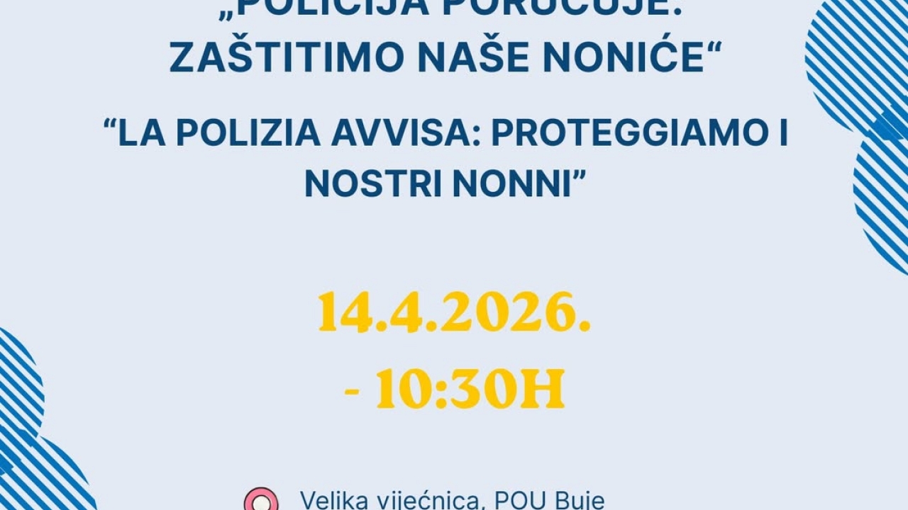 Edukativno predavanje u Bujama: Zaštitimo naše noniće!