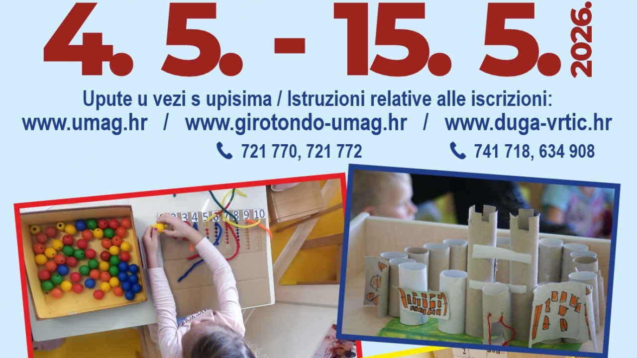 Poziv na redovne upise djece u dječje vrtiće za pedagošku 2026./2027. godinu