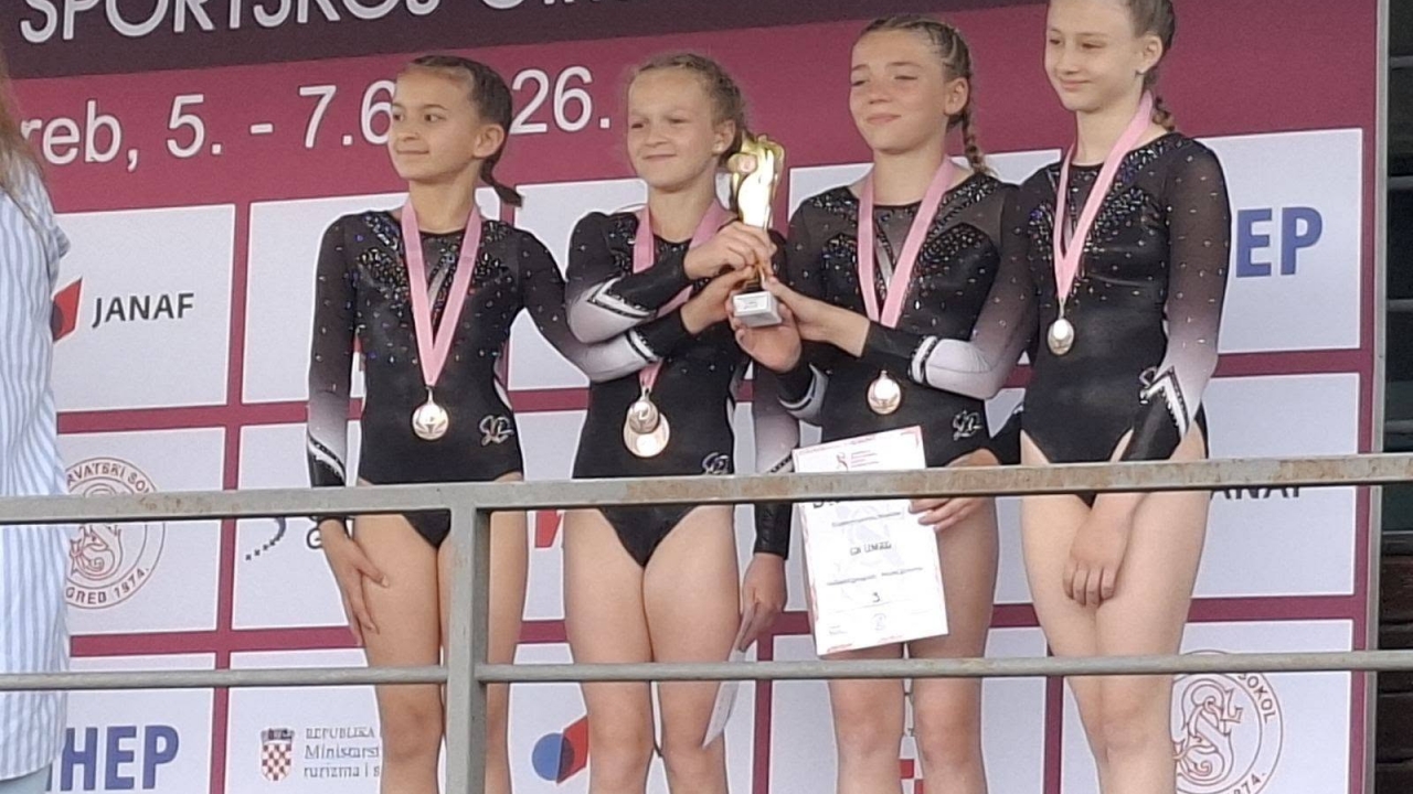 Gimnastički klub Umag osvojio ekipnu broncu na prvenstvu Hrvatske