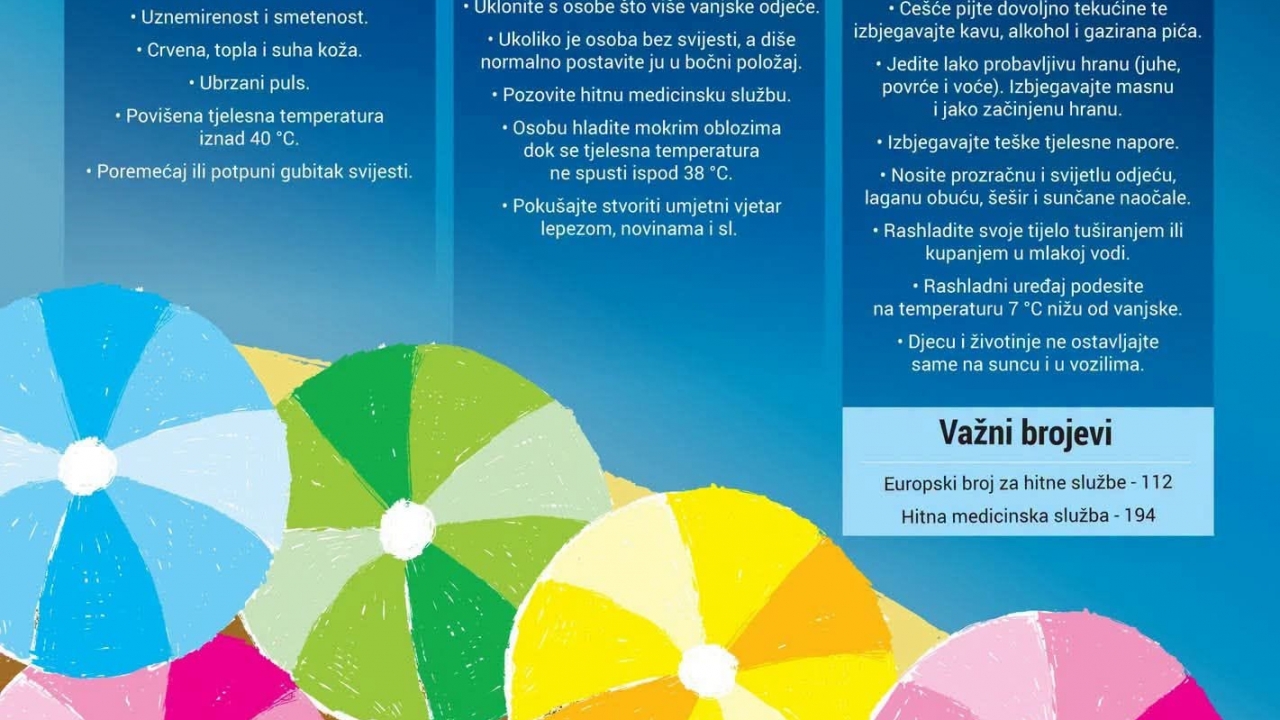 Visoke temperature pozivaju na dodatan oprez! CK donosi vrijedan podsjednik