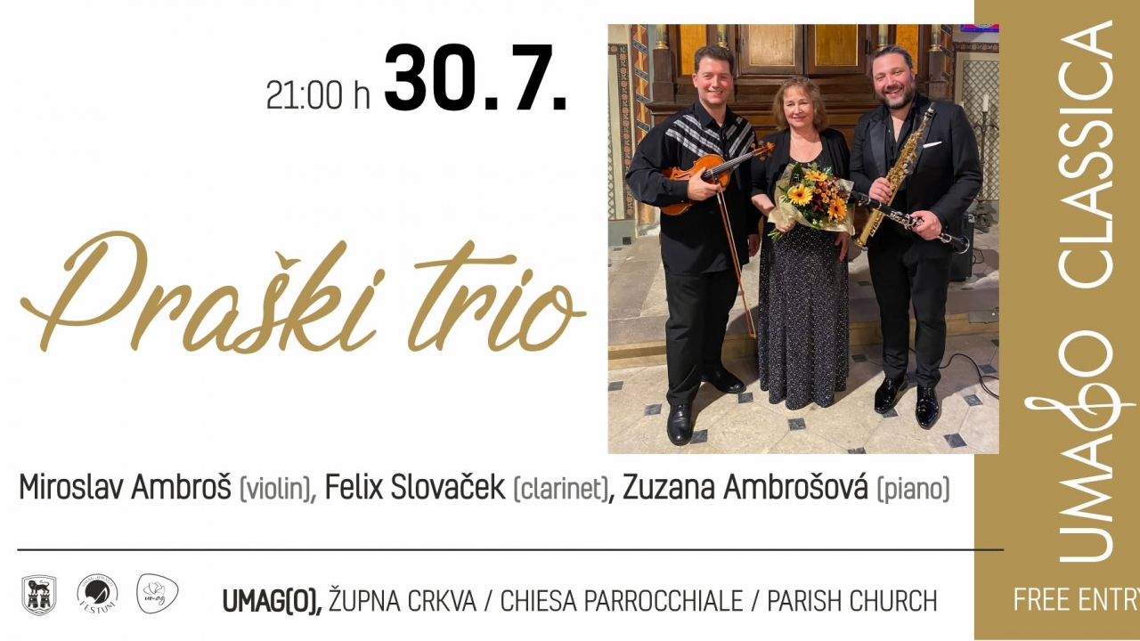 Umago classica: PRAŠKI TRIO ovog četvrtka u Župnoj crkvi u Umagu
