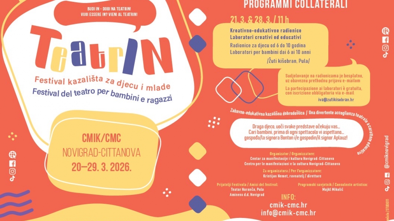 Tatarin 2026: Festival kazališta za djecu i mlade za mjesec dana u Novigradu