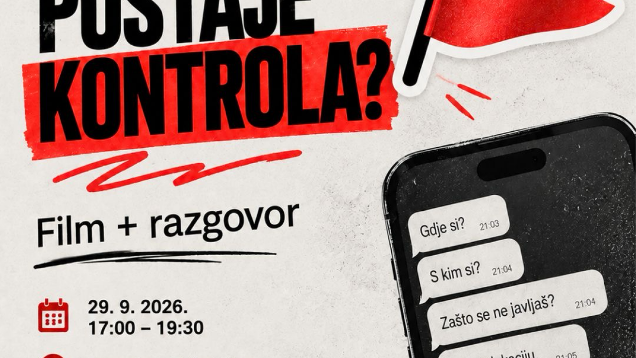 Kad briga postaje kontrola? U Poreču film i razgovor o ranim znakovima nasilja