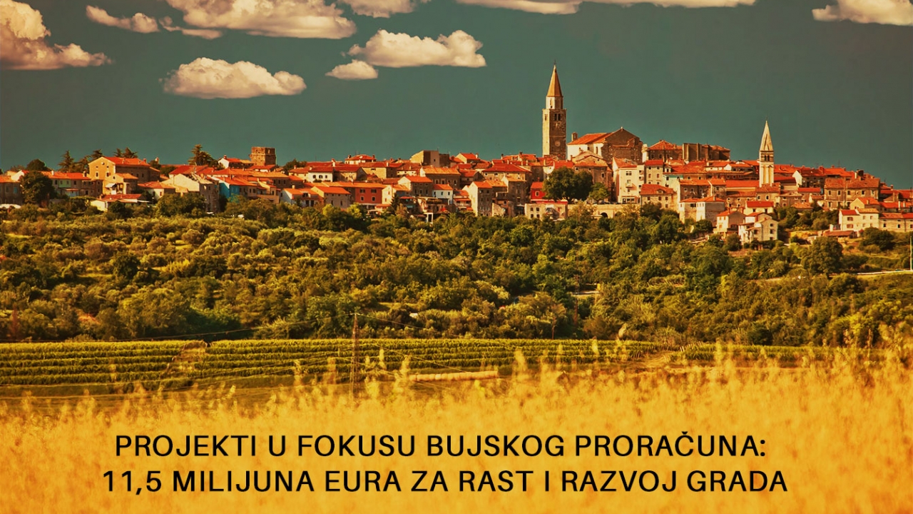 Projekti u fokusu bujskog proračuna: 11,5 milijuna eura za rast i razvoj grada