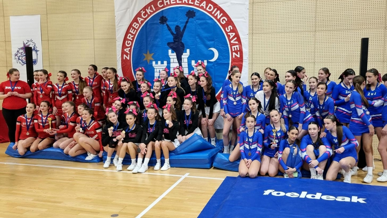 Veliki uspjeh cheerleading kluba Top Stars na natjecanju Open Cheerleading Cup 2025 u Zagrebu