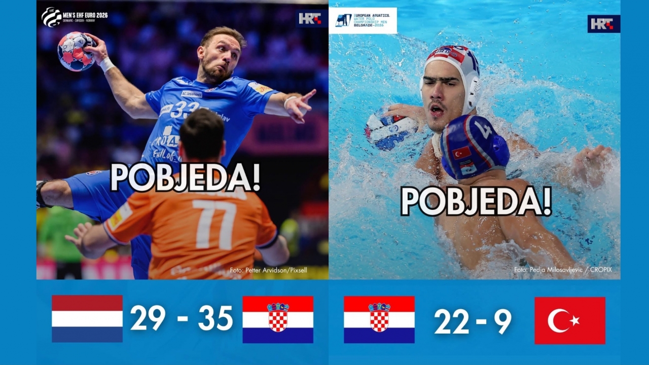 Dvostruki hrvatski trijumf: slavili i rukometaši i vaterpolisti