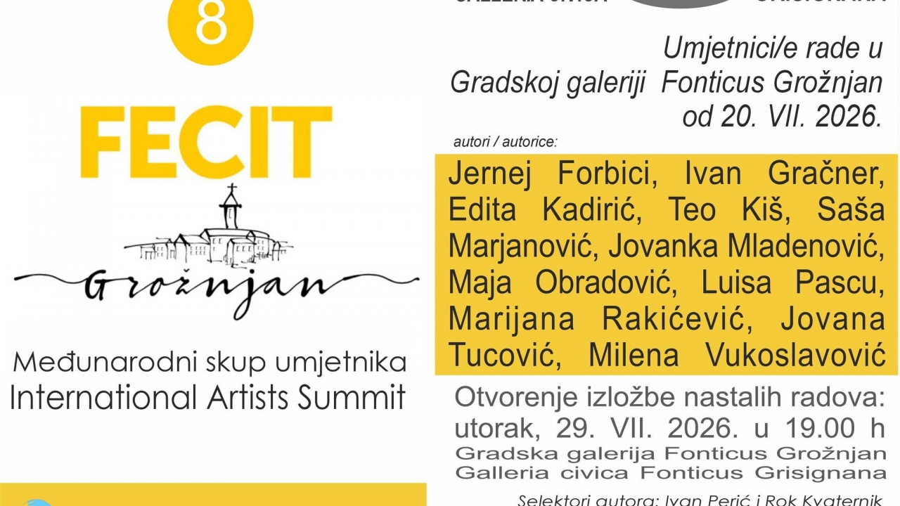 FECIT 8 ponovno okuplja umjetnike u Grožnjanu