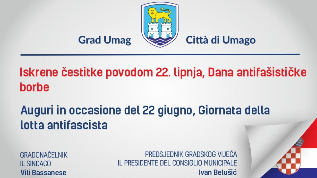 Grad Umag čestitao Dan antifašističke borbe