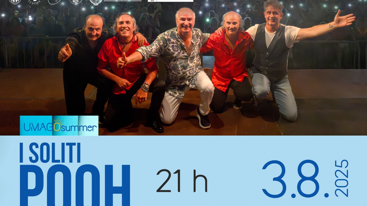 Koncert I soliti Pooh na Trgu Slobode u Umagu u nedjelju