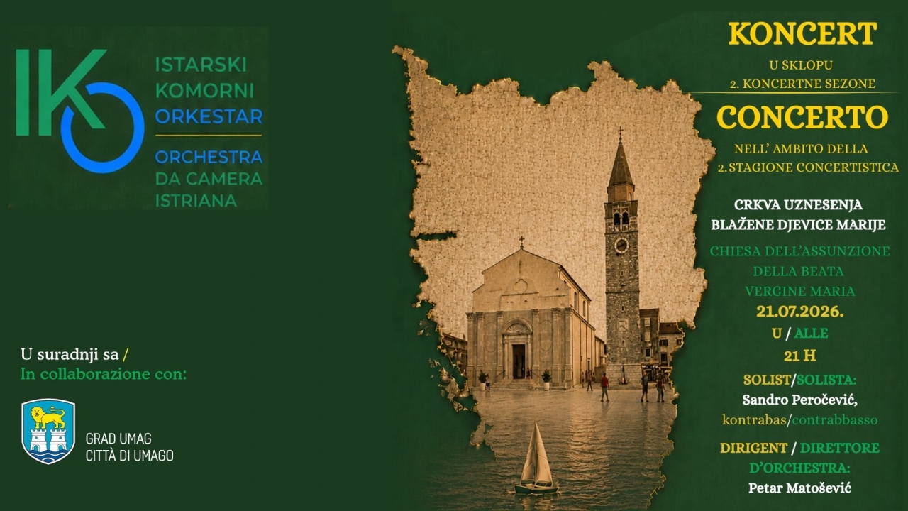 Istarski komorni orkestar donosi koncertnu večer u Umag