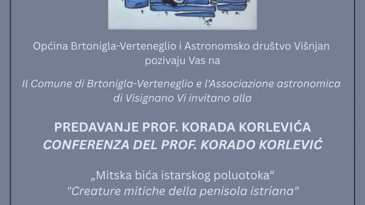 Predavanje prof. Korada Korlevića u Brtonigli: Mitska bića istarskog poluotoka