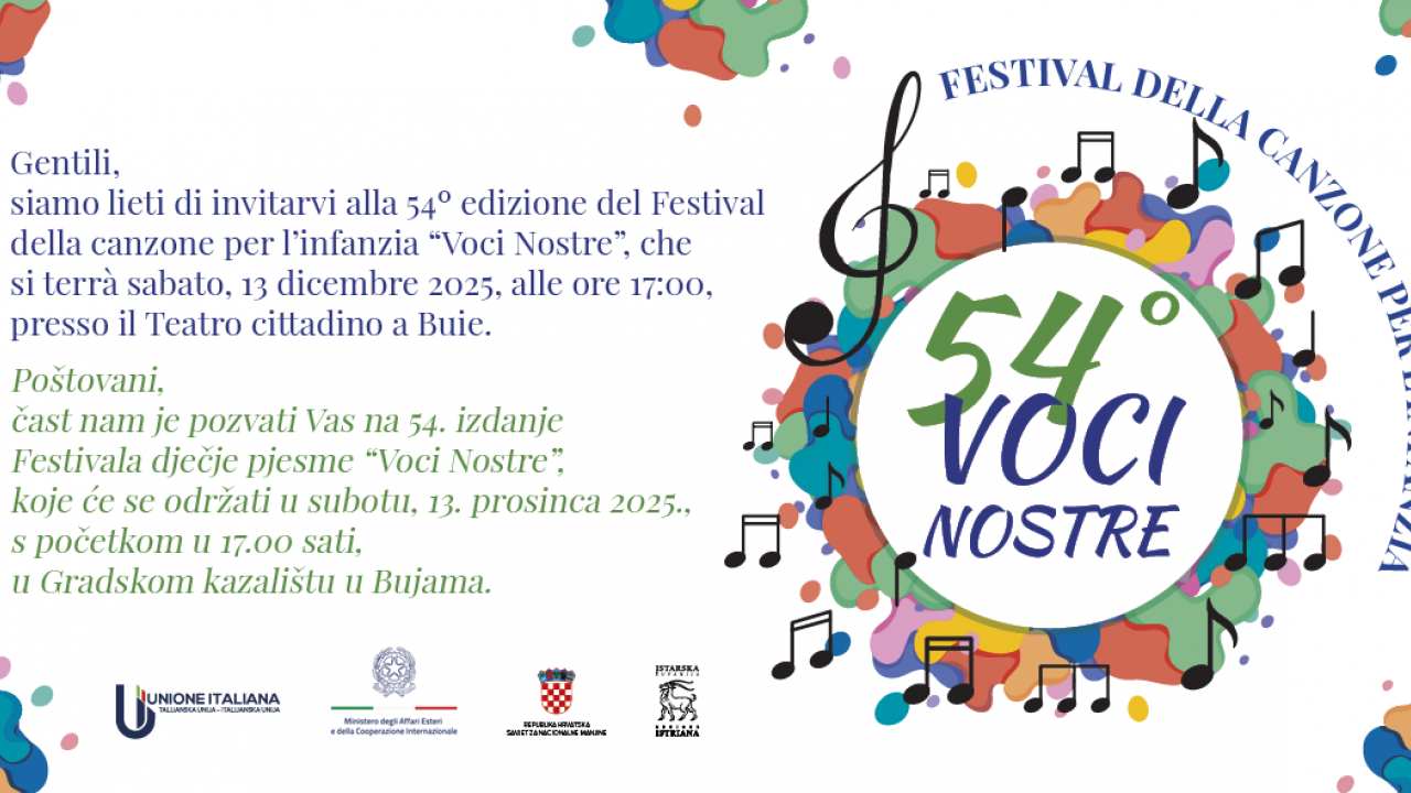 Voci nostre ponovno u Bujama iduće subote