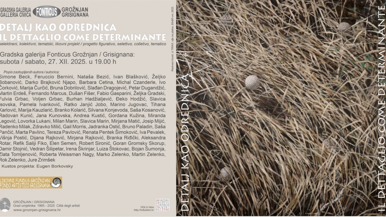 „Detalj kao odrednica“: nova skupna izložba u Galeriji Fonticus Grožnjan
