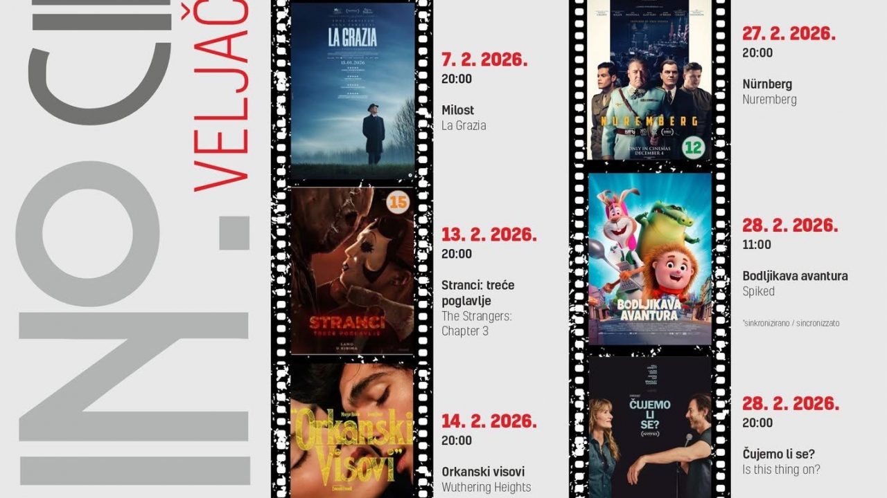 Objavljen filmski program Kina Umag za veljaču
