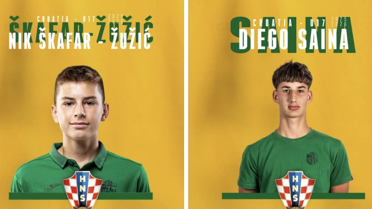 Umažanin i Buježanin na radaru reprezentacije: Nik Škafar Žužić pozvan na U17 turnir u Poreču