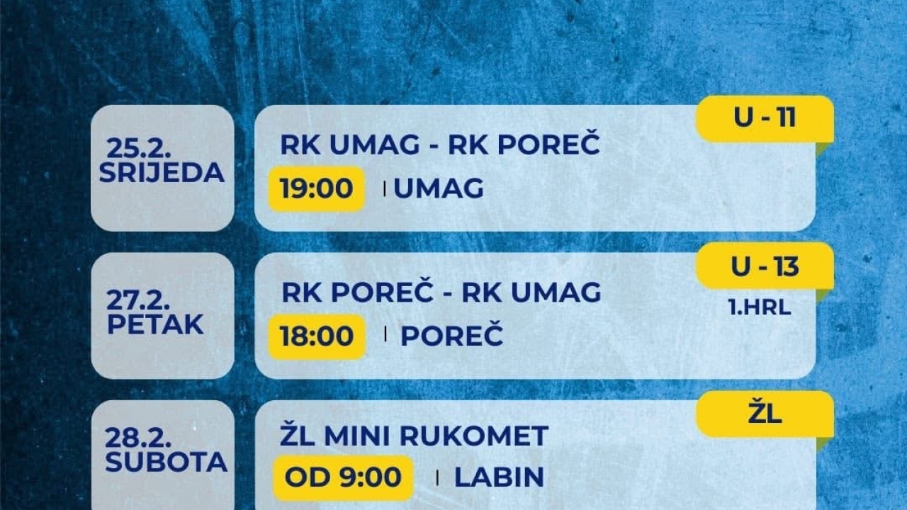 RK Umag – RK Moslavina u subotu u dvorani Juraj Radovčić