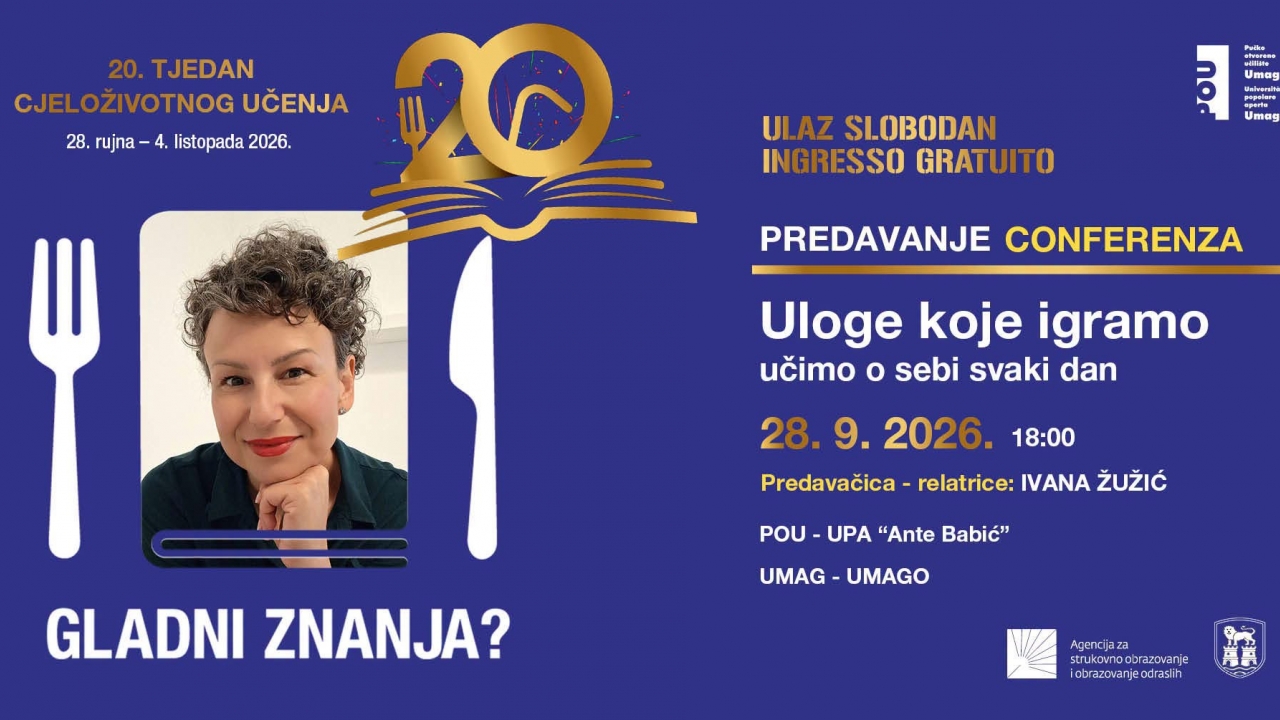 Uloge koje igramo – učimo o sebi svaki dan: besplatno predavanje Ivane Žužić u Umagu