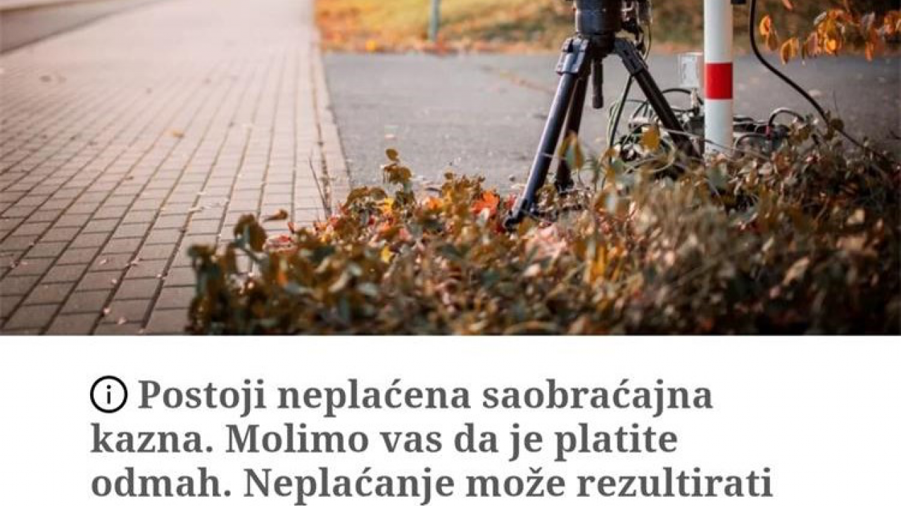 Policija upozorava: SMS poruke o prometnim kaznama su prijevara