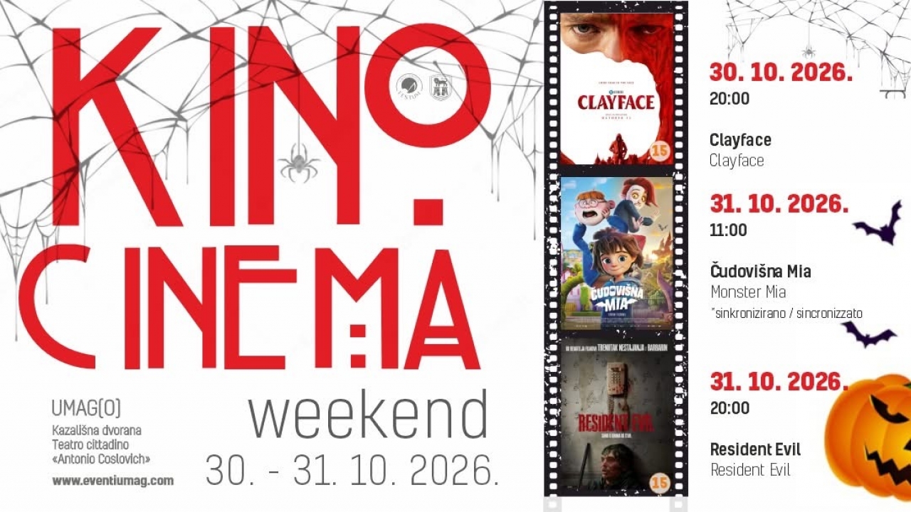 # Halloween vikend u Kinu Umag: Tri filmske projekcije za ljubitelje horora i najmlađe gledatelje