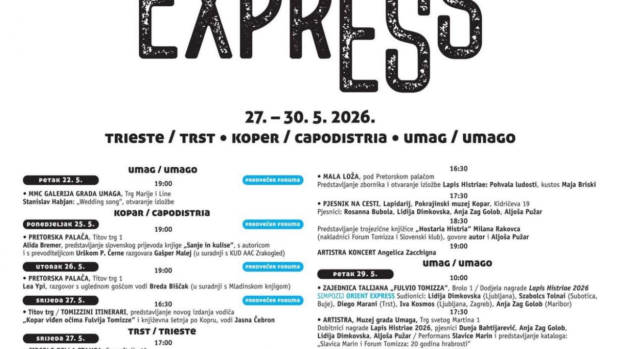     Umag, Kopar i Trst ponovno povezani kroz Forum Tomizza