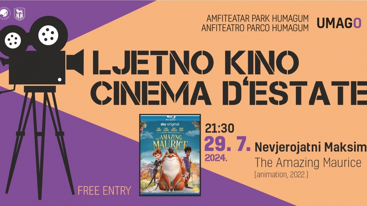 Ljetno kino Umag 29.07.2024. animirana avantura Nevjerojatni Maksim