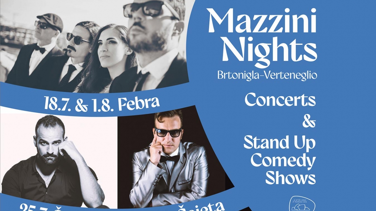 Mazzini Nights u Brtonigli: ljetne večeri ispunjene glazbom i humorom