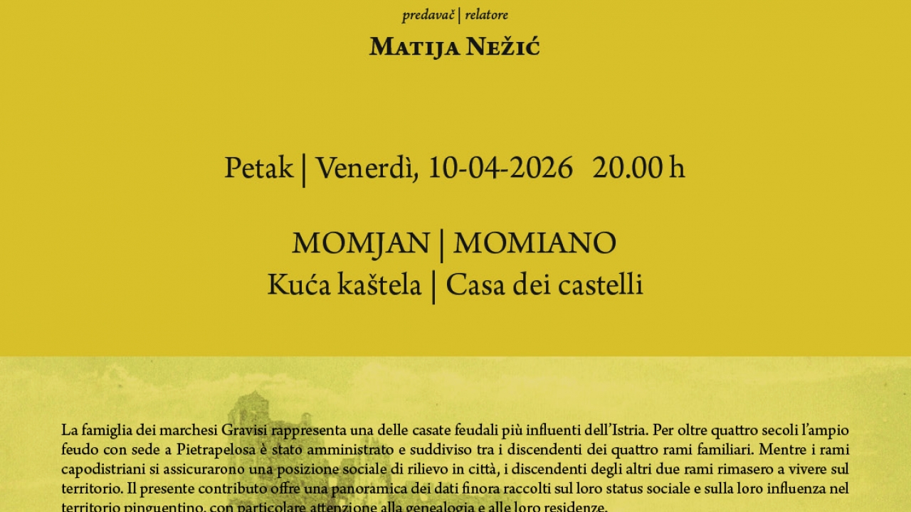 Gravisijevi od Petrapilose – predavanje o bogatoj obiteljskoj povijesti