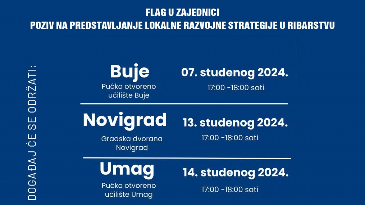 Predstavljanje Lokalne razvojne strategije u ribarstvu