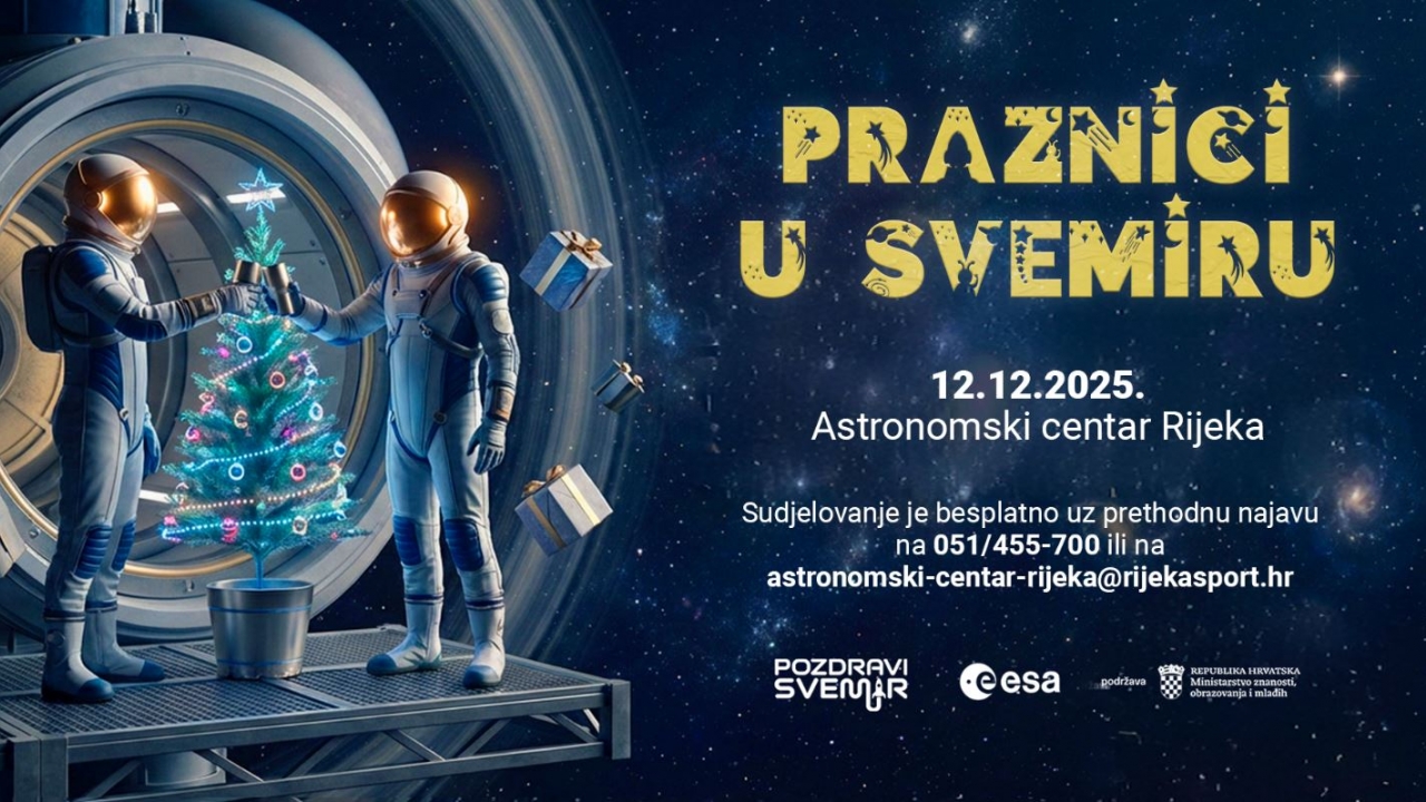 Astronomski centar Rijeka vas poziva na “Praznike u svemiru”