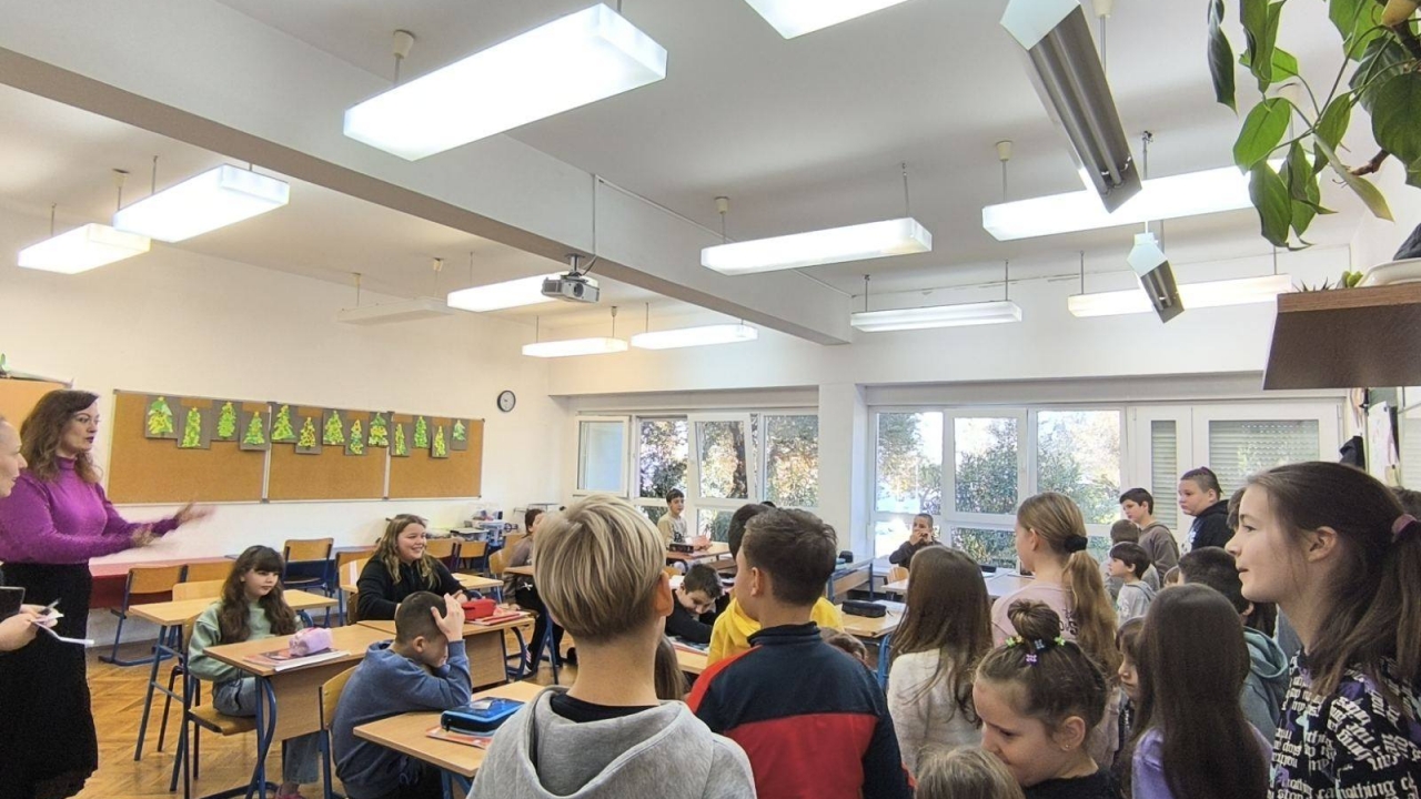 Predškolci u gostima kod četvrtaša u Bujama