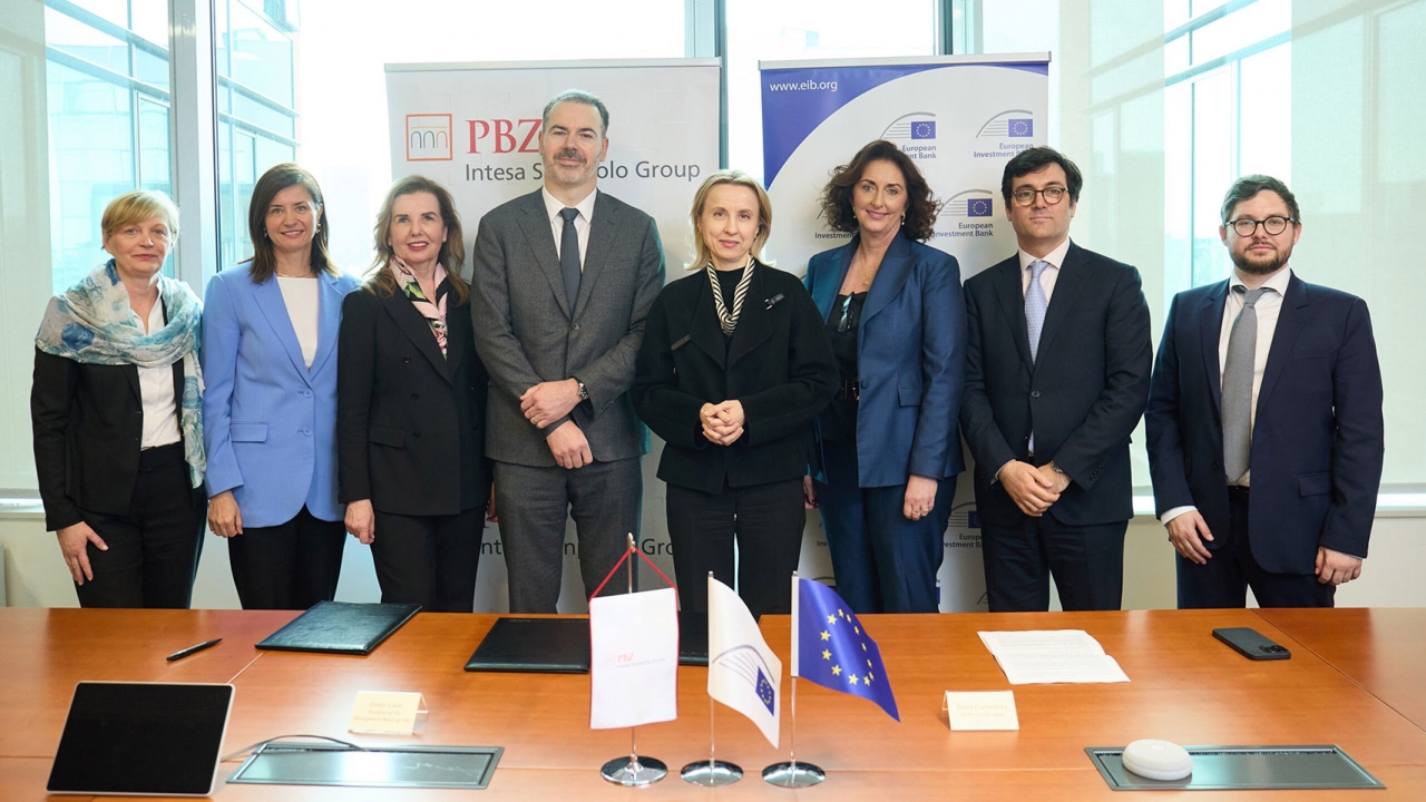 EIB odobrio PBZ-u 100 milijuna eura za potporu poduzećima u Hrvatskoj