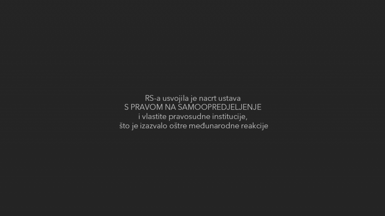 Usvojen nacrt ustava Republike Srpske, međunarodne reakcije sve oštrije