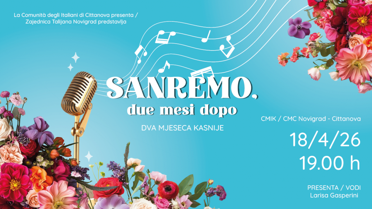 Sanremo dva mjeseca kasnije: humanitarna večer glazbe u Novigradu