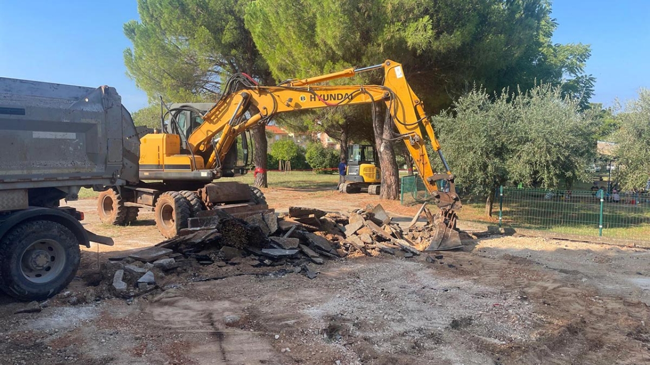 Umag: Krenulo uređenje šetnice koja povezuje Dom zdravlja i Osnovnu školu Marije i Line