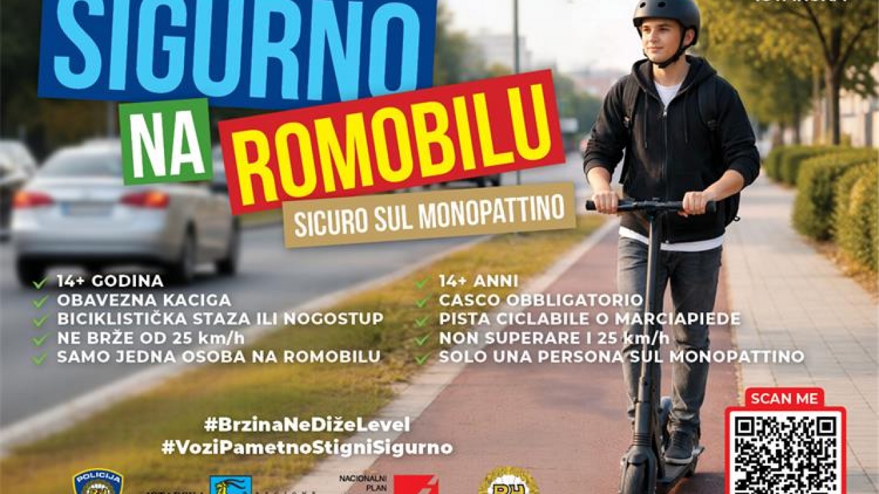 VIDEO: Suradnjom do veće sigurnosti u prometu: Preventivno-edukativni projekt ''Sigurno na romobilu''