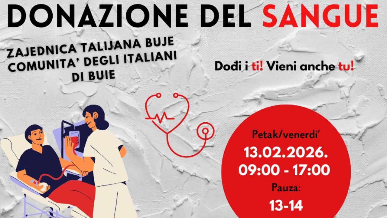 Ovog petka druga ovogodišnja akcija darivanja krvi u Bujama