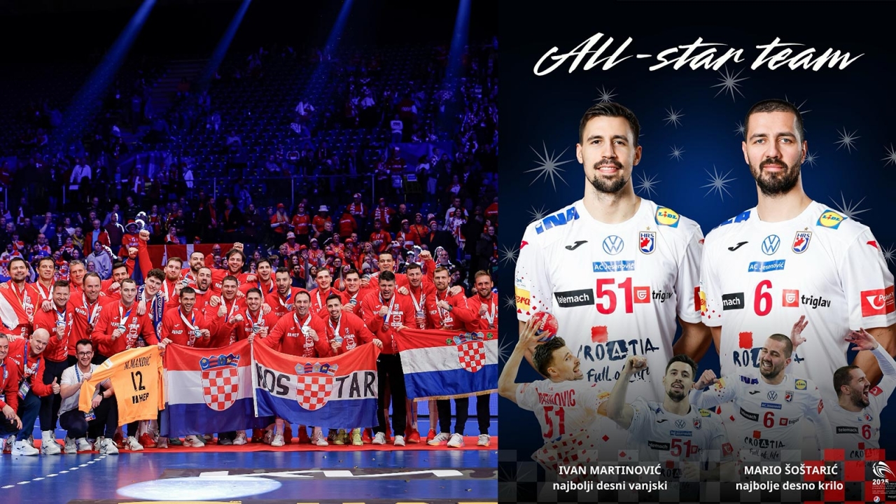 Šoštarić i Martinović uvršteni u idealnu postavu Svjetskog prvenstva