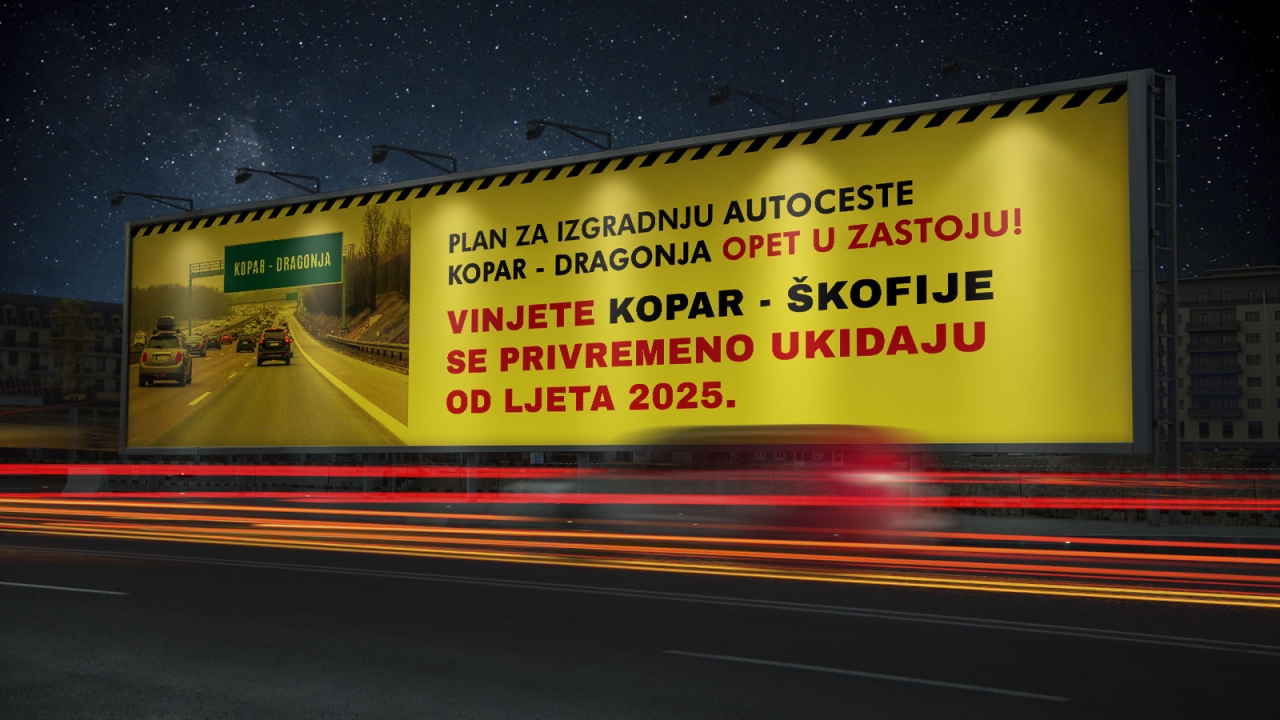 Vinjete Kopar - Škofije se privremeno ukidaju od ljeta 2025.