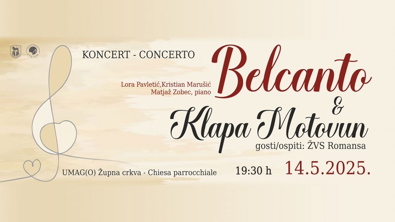 Koncert Belcanto večeras u Umagu uz slobodan ulaz