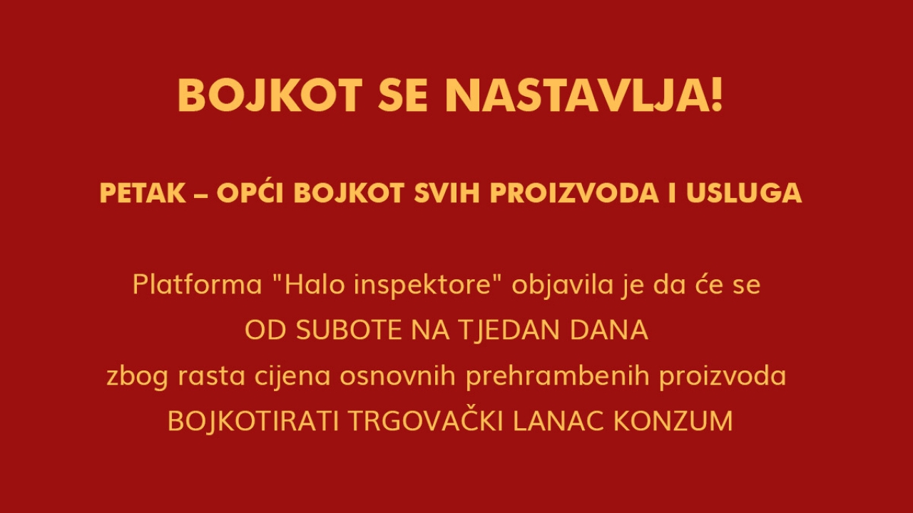 Tjedni bojkot trgovina završio, najavljen novi val akcija