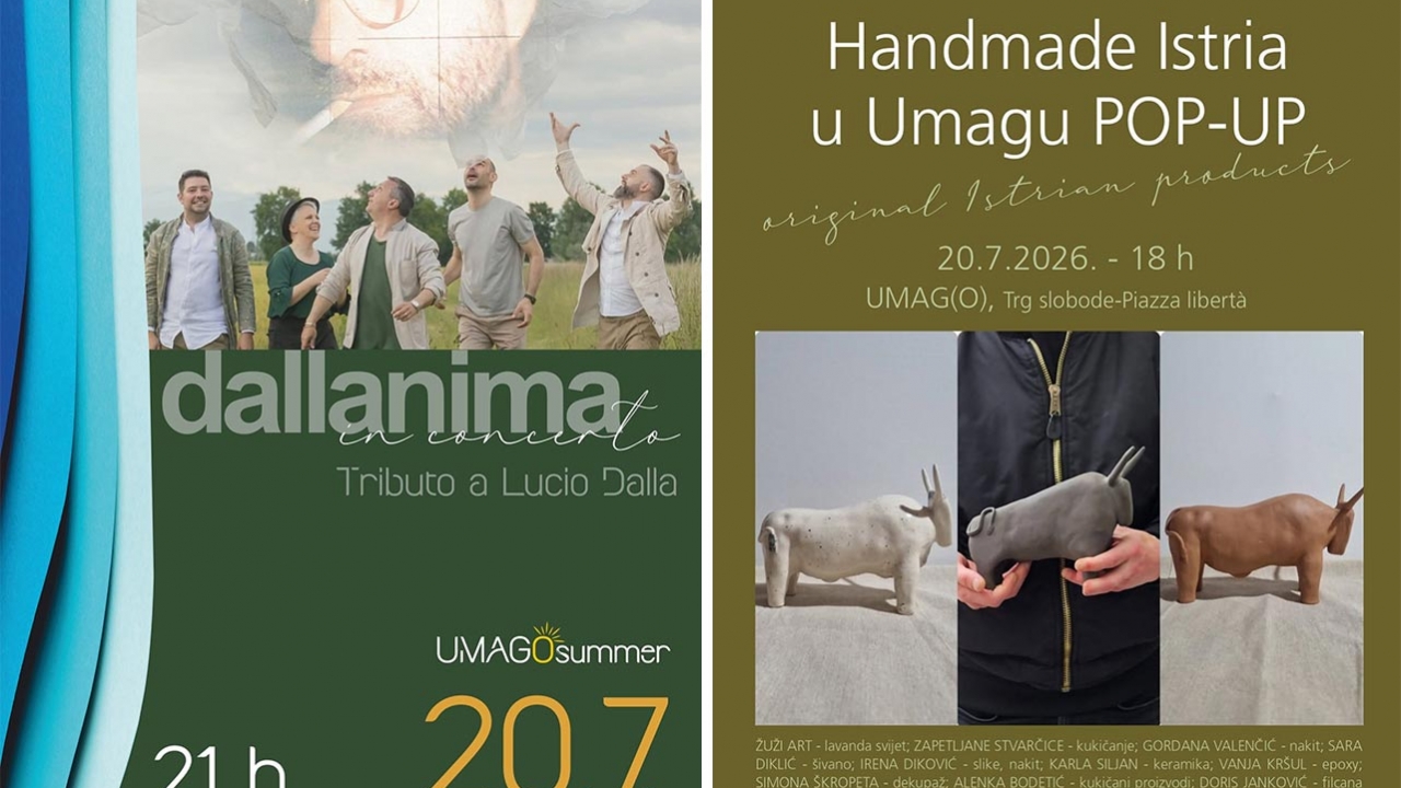 Hitovi koje je proslavio Lucio Dalla i Handmade Istria večeras u Umagu