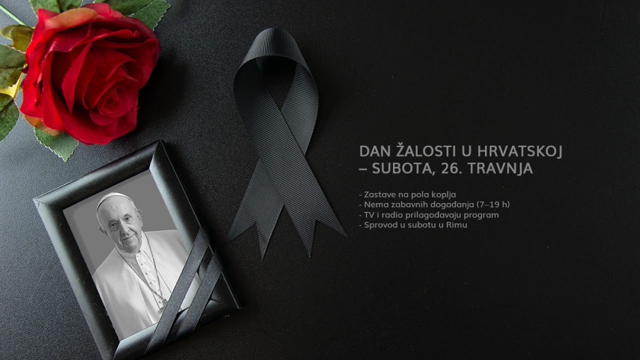 Subota proglašena Danom žalosti zbog smrti Pape Franje
